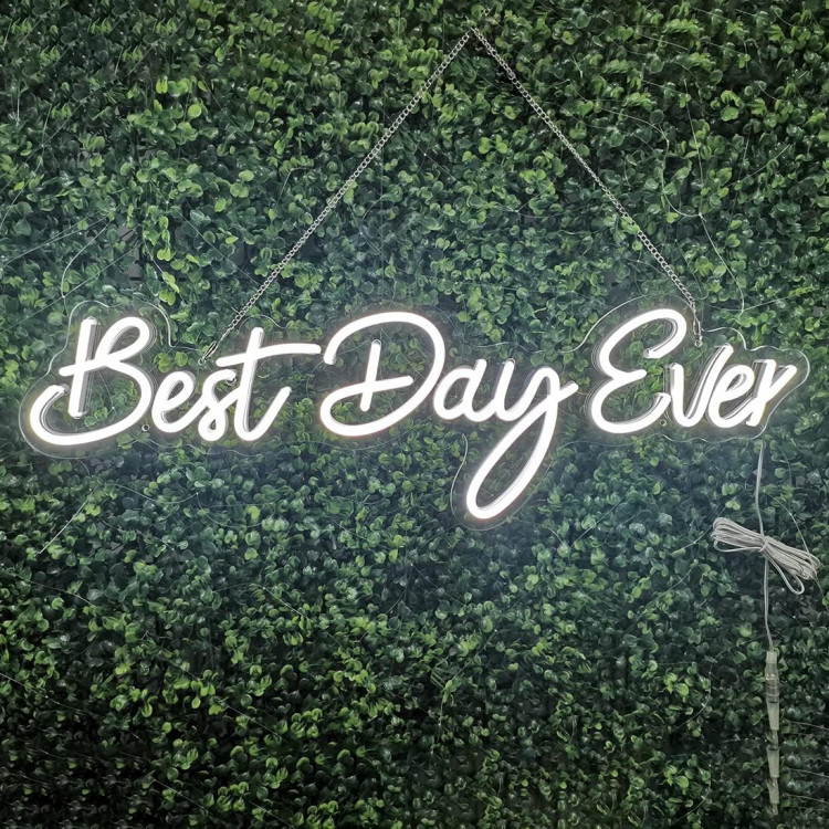 Neon 'Best Day Ever' Sign