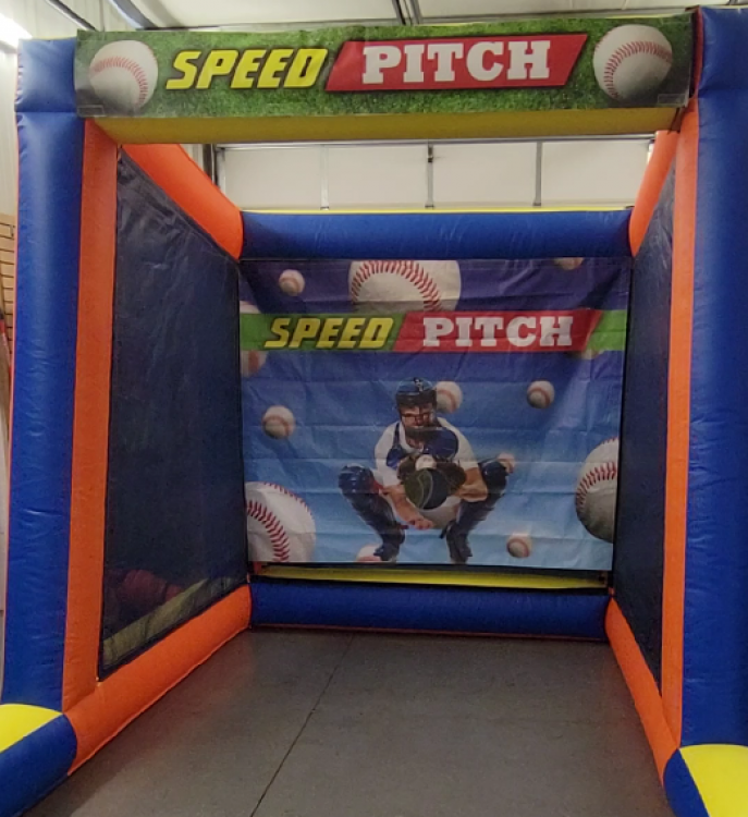 Speed Pitch Baseball Inflatable Game