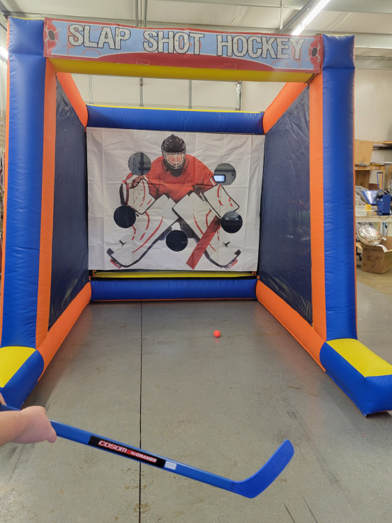 Slap Shot Hockey Inflatable Game